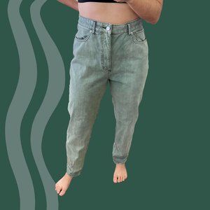 Urban Outfitters green/teal wash denim